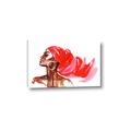 Picture of Watercolor beauty African woman _GroupedProduct_Rectangle_Landscape_Canvas_