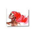 Picture of Watercolor beauty African woman _GroupedProduct_Rectangle_Landscape_Canvas_