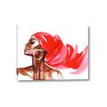 Picture of Watercolor beauty African woman _GroupedProduct_Rectangle_Landscape_Canvas_