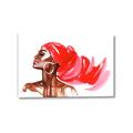 Picture of Watercolor beauty African woman _GroupedProduct_Rectangle_Landscape_Canvas_