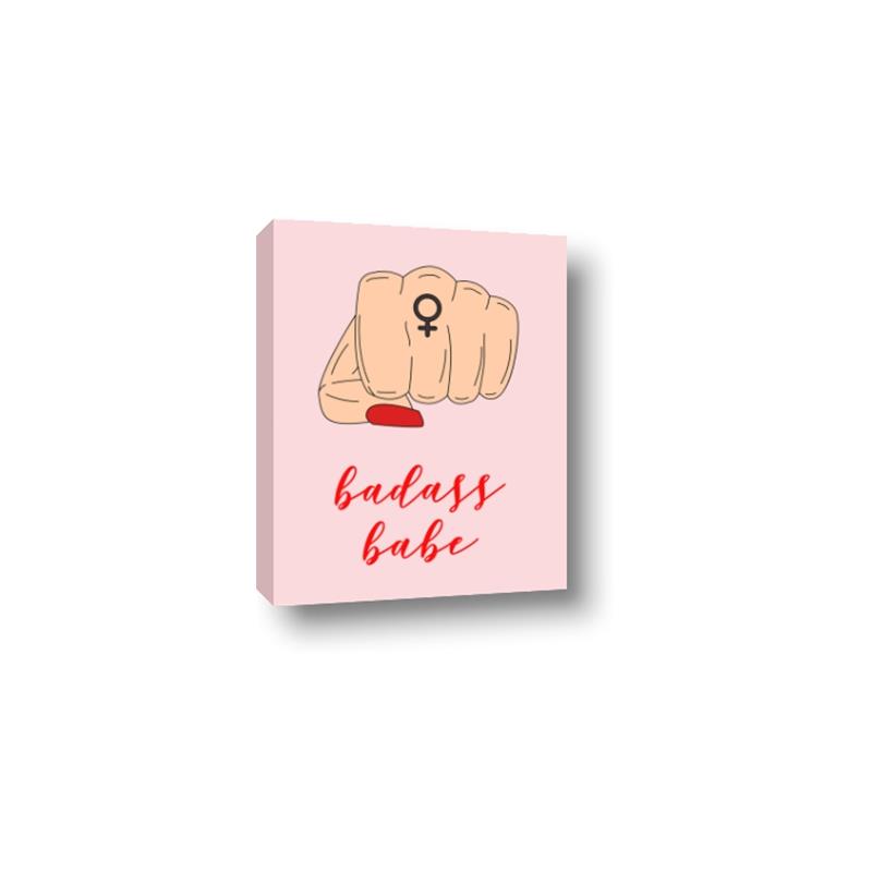 Picture of Badass Babe _GroupedProduct_Rectangle_Portrait_Canvas_