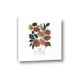 Picture of Fashion Floral Girl  _GroupedProduct_Square_Canvas_