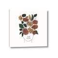Picture of Fashion Floral Girl  _GroupedProduct_Square_Canvas_