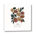 Picture of Fashion Floral Girl  _GroupedProduct_Square_Canvas_