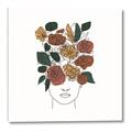 Picture of Fashion Floral Girl  _GroupedProduct_Square_Canvas_