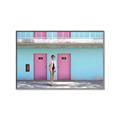 Picture of Blue Motel Suite _GroupedProduct_Rectangle_Landscape_Photography _GroupedProduct_Rectangle_Landscape_Canvas_Framed_