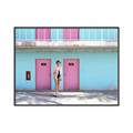 Picture of Blue Motel Suite _GroupedProduct_Rectangle_Landscape_Photography _GroupedProduct_Rectangle_Landscape_Canvas_Framed_