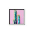 Picture of Neon Cactus _GroupedProduct_Square_Photography _GroupedProduct_Square_Canvas_Framed_