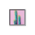 Picture of Neon Cactus _GroupedProduct_Square_Photography _GroupedProduct_Square_Canvas_Framed_