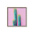 Picture of Neon Cactus _GroupedProduct_Square_Photography _GroupedProduct_Square_Canvas_Framed_