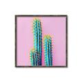 Picture of Neon Cactus _GroupedProduct_Square_Photography _GroupedProduct_Square_Canvas_Framed_