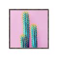 Picture of Neon Cactus _GroupedProduct_Square_Photography _GroupedProduct_Square_Canvas_Framed_