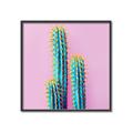 Picture of Neon Cactus _GroupedProduct_Square_Photography _GroupedProduct_Square_Canvas_Framed_