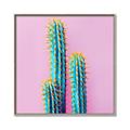 Picture of Neon Cactus _GroupedProduct_Square_Photography _GroupedProduct_Square_Canvas_Framed_