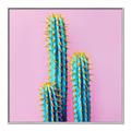 Picture of Neon Cactus _GroupedProduct_Square_Photography _GroupedProduct_Square_Canvas_Framed_