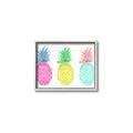 Picture of Colored three pineapples  _GroupedProduct_Rectangle_Landscape_Canvas_Framed_