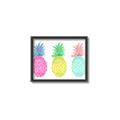 Picture of Colored three pineapples  _GroupedProduct_Rectangle_Landscape_Canvas_Framed_