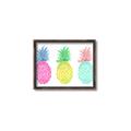 Picture of Colored three pineapples  _GroupedProduct_Rectangle_Landscape_Canvas_Framed_