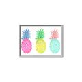 Picture of Colored three pineapples  _GroupedProduct_Rectangle_Landscape_Canvas_Framed_