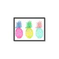 Picture of Colored three pineapples  _GroupedProduct_Rectangle_Landscape_Canvas_Framed_