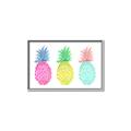 Picture of Colored three pineapples  _GroupedProduct_Rectangle_Landscape_Canvas_Framed_