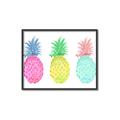 Picture of Colored three pineapples  _GroupedProduct_Rectangle_Landscape_Canvas_Framed_