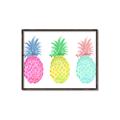 Picture of Colored three pineapples  _GroupedProduct_Rectangle_Landscape_Canvas_Framed_
