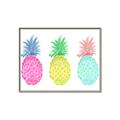 Picture of Colored three pineapples  _GroupedProduct_Rectangle_Landscape_Canvas_Framed_