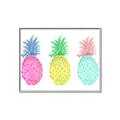Picture of Colored three pineapples  _GroupedProduct_Rectangle_Landscape_Canvas_Framed_