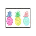 Picture of Colored three pineapples  _GroupedProduct_Rectangle_Landscape_Canvas_Framed_