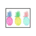 Picture of Colored three pineapples  _GroupedProduct_Rectangle_Landscape_Canvas_Framed_