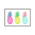 Picture of Colored three pineapples  _GroupedProduct_Rectangle_Landscape_Canvas_Framed_