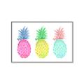 Picture of Colored three pineapples  _GroupedProduct_Rectangle_Landscape_Canvas_Framed_