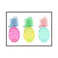Picture of Colored three pineapples  _GroupedProduct_Rectangle_Landscape_Canvas_Framed_