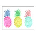 Picture of Colored three pineapples  _GroupedProduct_Rectangle_Landscape_Canvas_Framed_