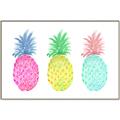 Picture of Colored three pineapples  _GroupedProduct_Rectangle_Landscape_Canvas_Framed_