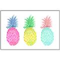 Picture of Colored three pineapples  _GroupedProduct_Rectangle_Landscape_Canvas_Framed_