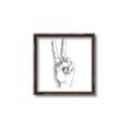 Picture of Peace Sign Hand _GroupedProduct_Square_Canvas_Framed_