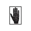 Picture of Hamsa Hand _GroupedProduct_Rectangle_Portrait_Canvas_Framed_