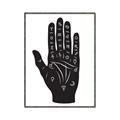 Picture of Hamsa Hand _GroupedProduct_Rectangle_Portrait_Canvas_Framed_