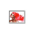 Picture of Watercolor beauty African woman _GroupedProduct_Rectangle_Landscape_Canvas_Framed_