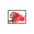 Picture of Watercolor beauty African woman _GroupedProduct_Rectangle_Landscape_Canvas_Framed_