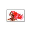 Picture of Watercolor beauty African woman _GroupedProduct_Rectangle_Landscape_Canvas_Framed_