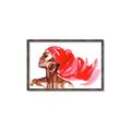 Picture of Watercolor beauty African woman _GroupedProduct_Rectangle_Landscape_Canvas_Framed_