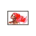 Picture of Watercolor beauty African woman _GroupedProduct_Rectangle_Landscape_Canvas_Framed_