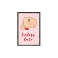 Picture of Badass Babe _GroupedProduct_Rectangle_Portrait_Canvas_Framed_