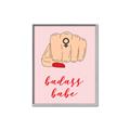 Picture of Badass Babe _GroupedProduct_Rectangle_Portrait_Canvas_Framed_