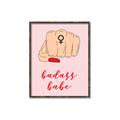 Picture of Badass Babe _GroupedProduct_Rectangle_Portrait_Canvas_Framed_