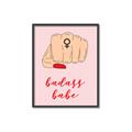 Picture of Badass Babe _GroupedProduct_Rectangle_Portrait_Canvas_Framed_