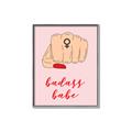 Picture of Badass Babe _GroupedProduct_Rectangle_Portrait_Canvas_Framed_